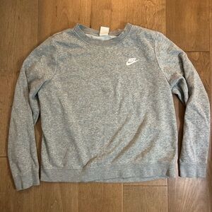 Nike Men's Heather Gray Crewneck Sweater